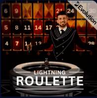 Lightning Roulette - Roulette en direct avec multiplicateurs aléatoires