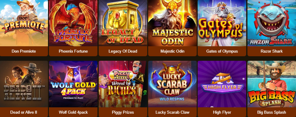 Machines à sous GratoWin - Large sélection de jeux